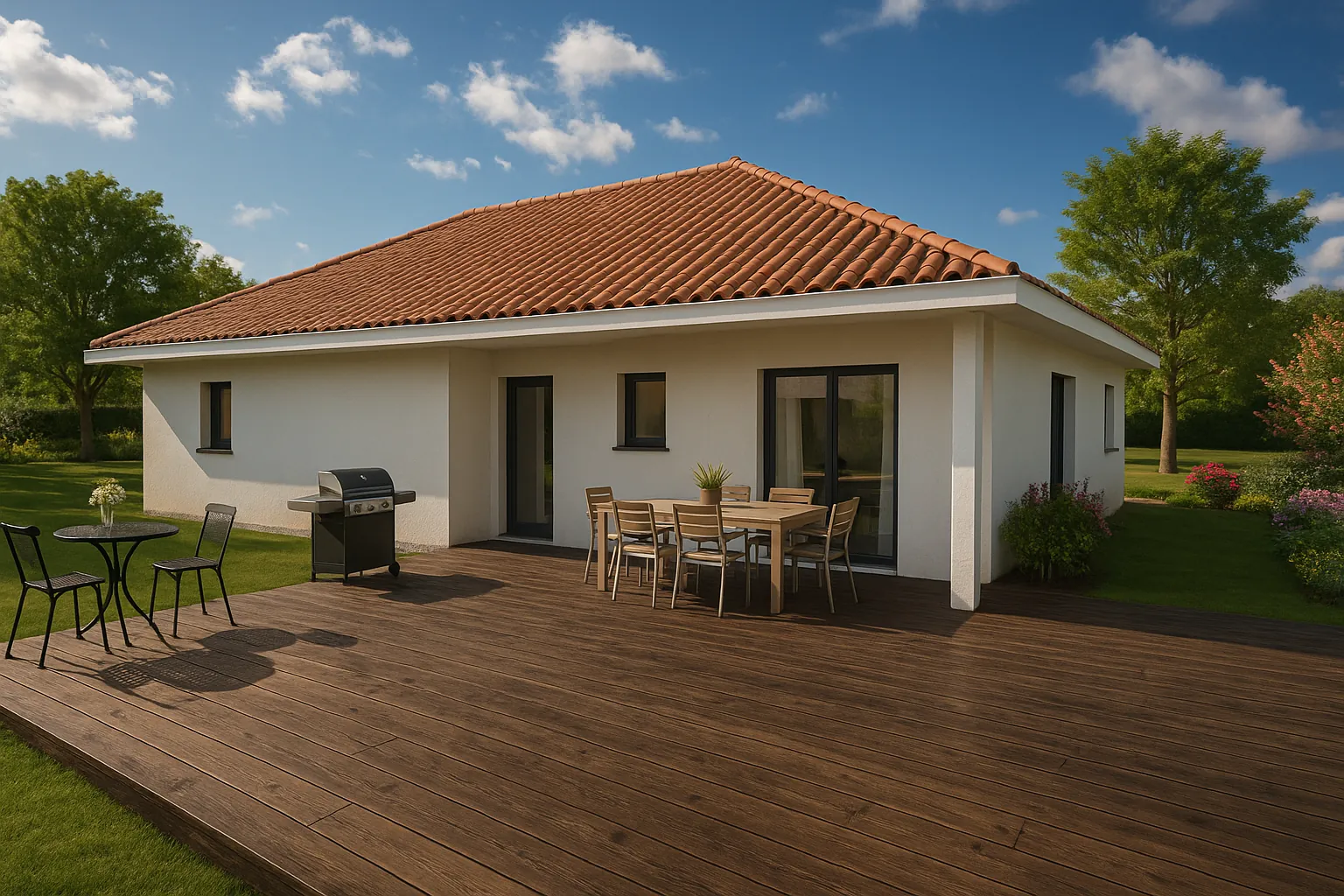 Maison neuve à Salagnon de 100 m² avec 3 chambres et garage, norme RE 2020
