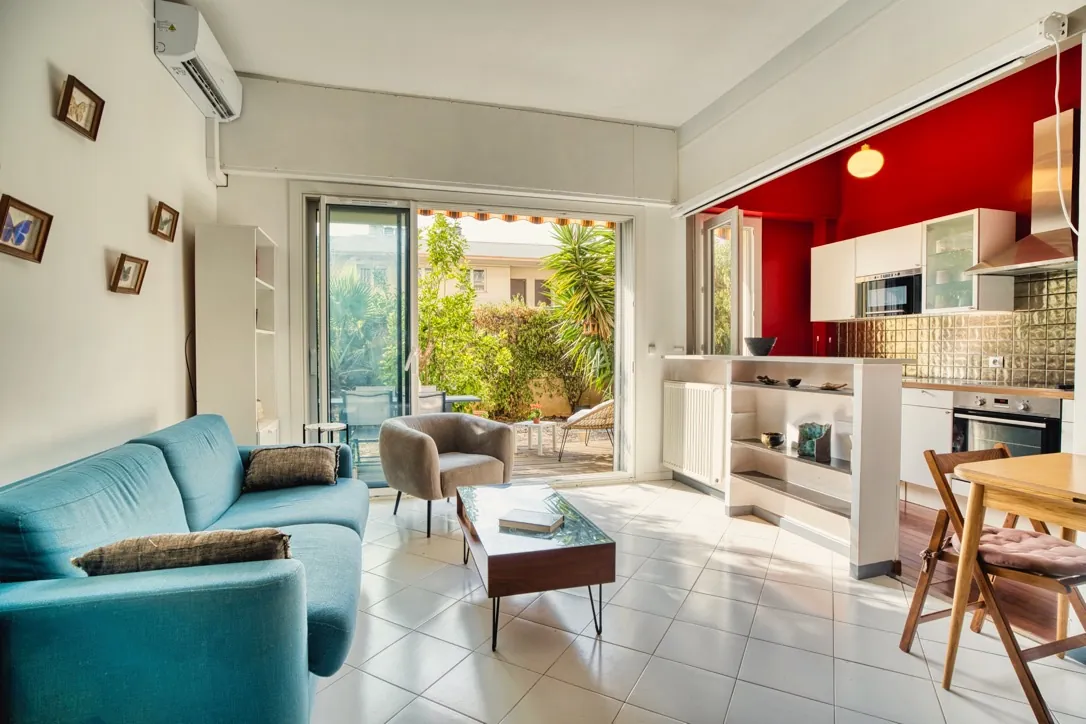 Appartement T2 avec jardin privé à Nice - Exposition sud-est, 44,59 m²