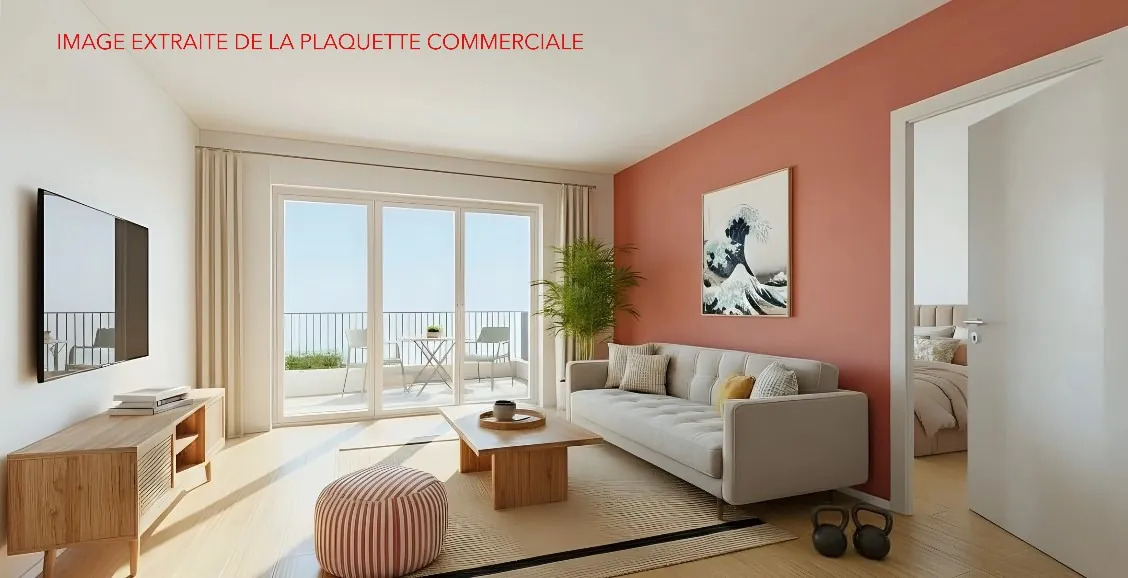 Appartement T2 à Lisieux avec terrasse et TVA réduite, livraison 2028