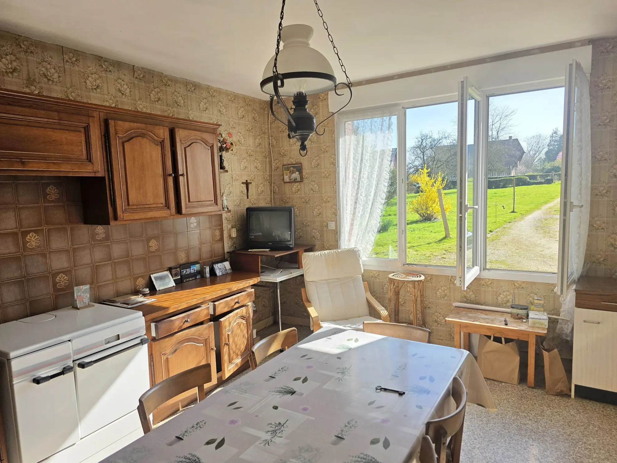 Maison de caractère à vendre près de Fécamp avec terrain et bâtisse en colombages 