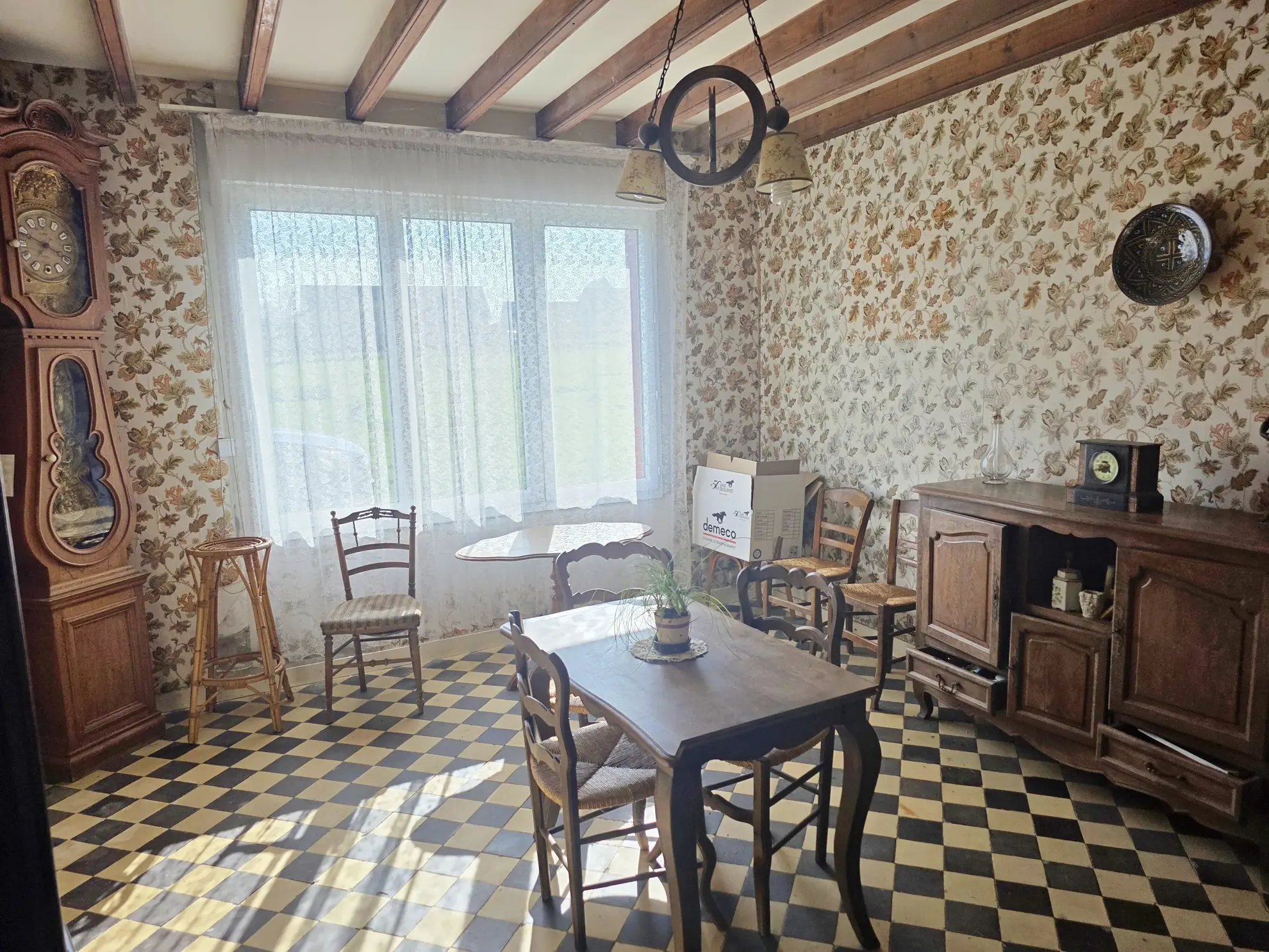 Maison de caractère à vendre près de Fécamp avec terrain et bâtisse en colombages 