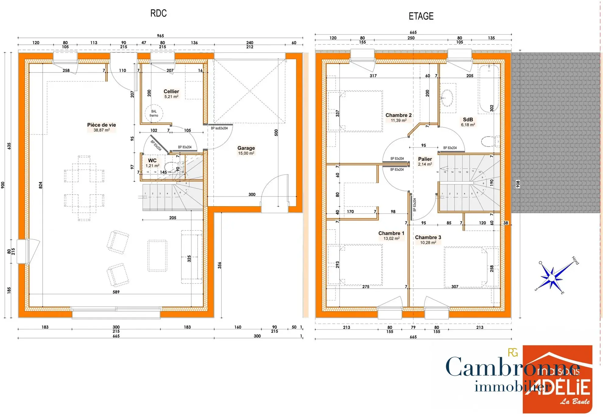 Terrain constructible à Cordemais (44) dans le lotissement Les Bleuets 