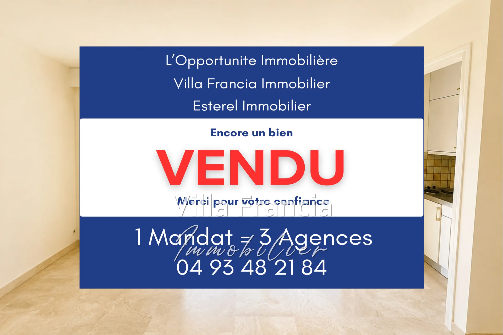 Studio de luxe avec terrasse à Cannes-la-Bocca – Résidence haut de gamme proche plage