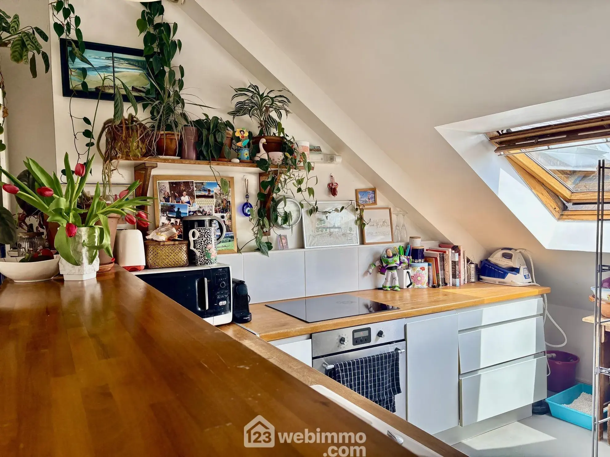 Appartement traversant en duplex de 80m² à Rouen, centre historique 