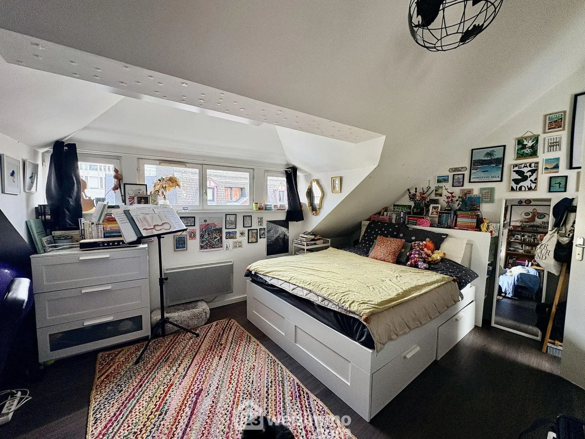 Appartement traversant en duplex de 80m² à Rouen, centre historique 