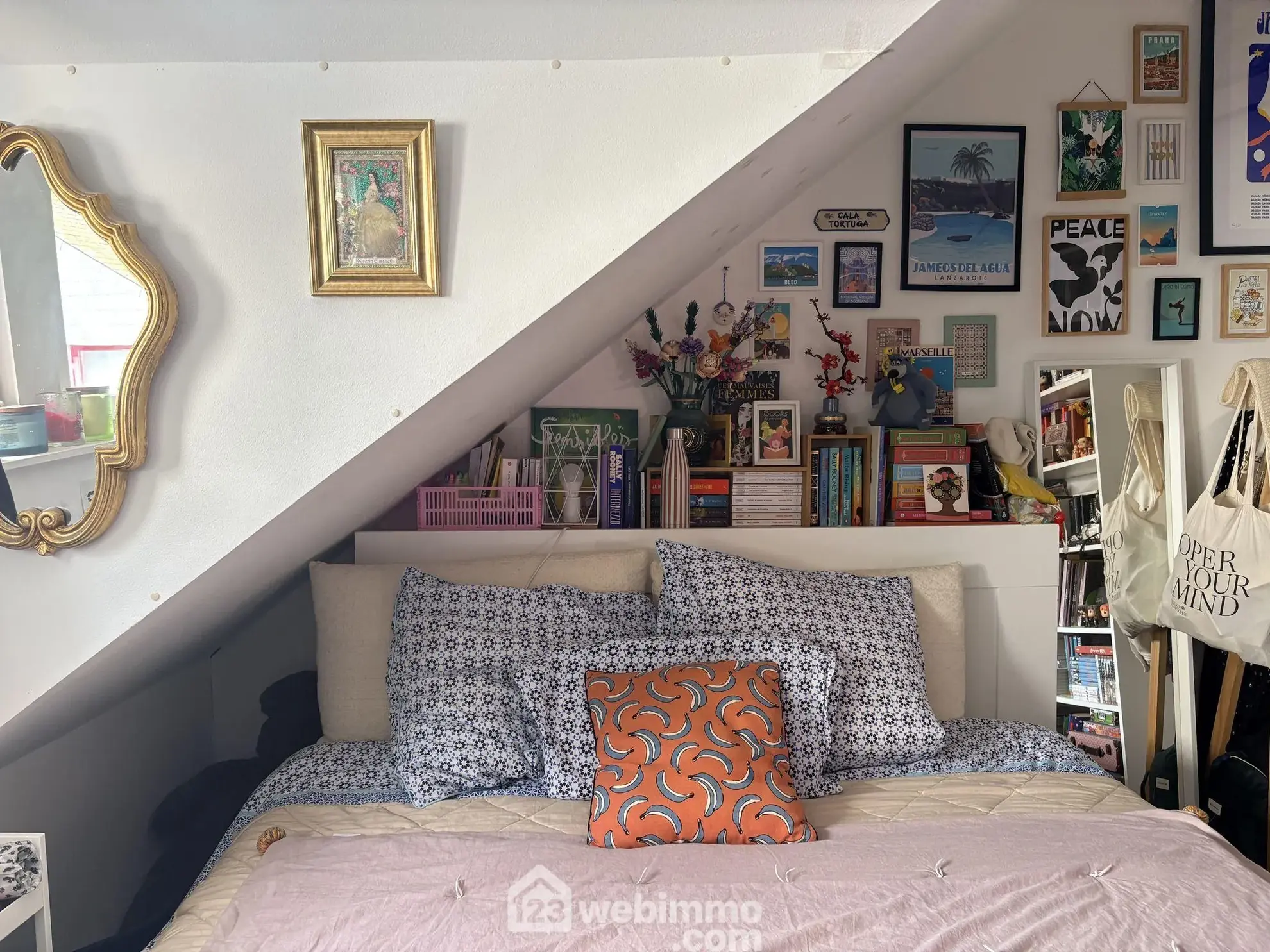 Appartement traversant en duplex de 80m² à Rouen, centre historique 