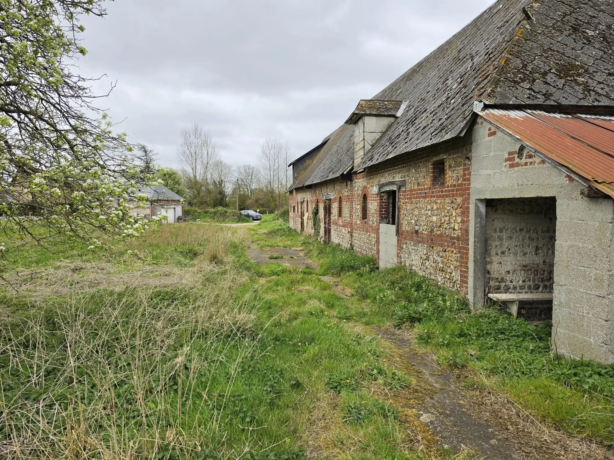Ancienne bâtisse en briques et silex à vendre proche d'Etretat, Fécamp 