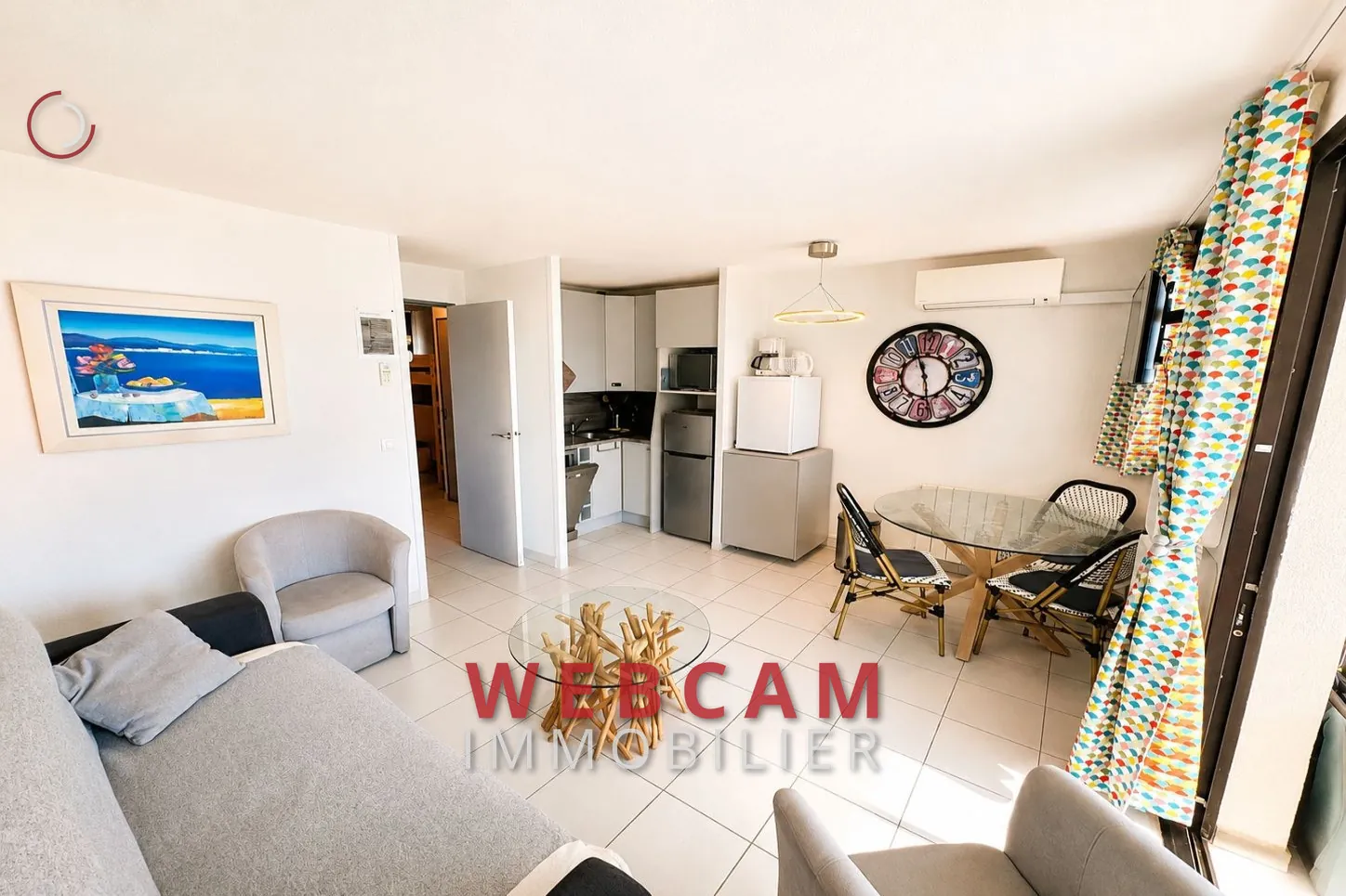 Appartement 2/3 pièces avec vue mer à Cannes, résidence de charme avec piscine et parking 