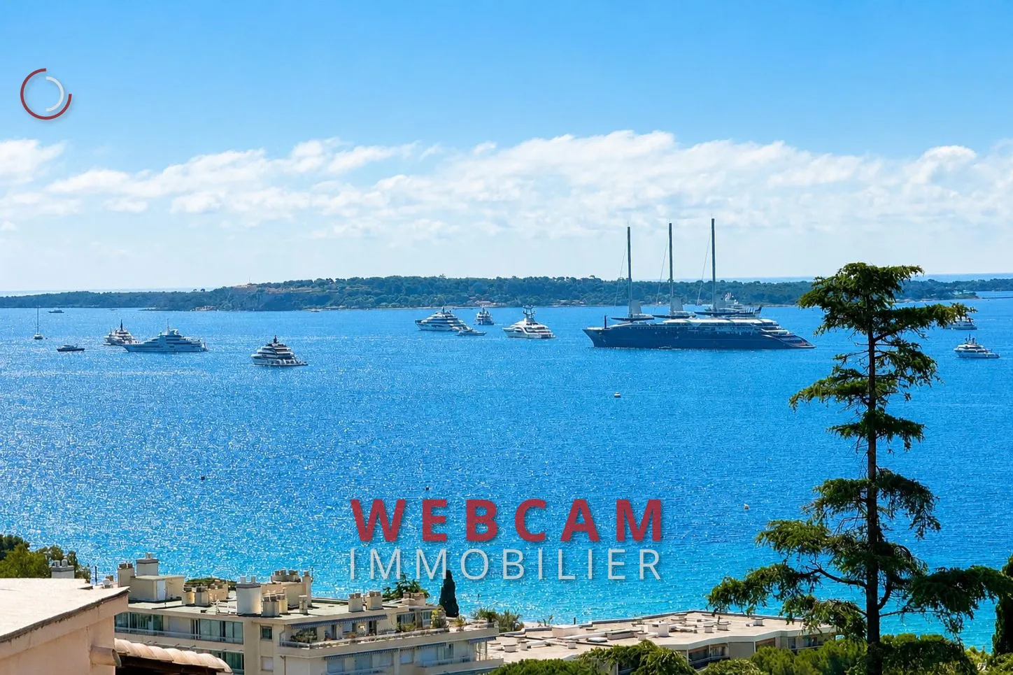 Appartement 2/3 pièces avec vue mer à Cannes, résidence de charme avec piscine et parking 