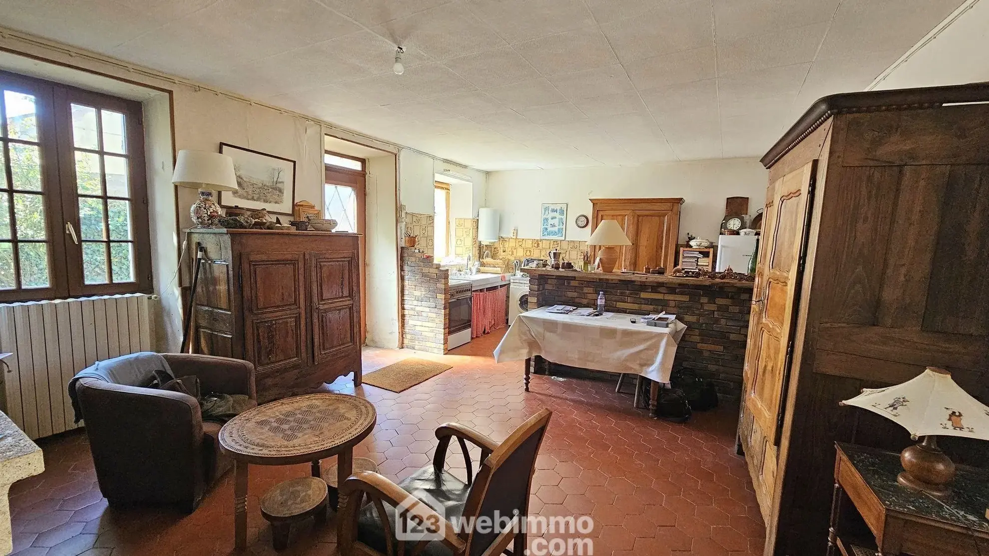 Maison en pierre de 120 m² avec jardin intime à Larchant 