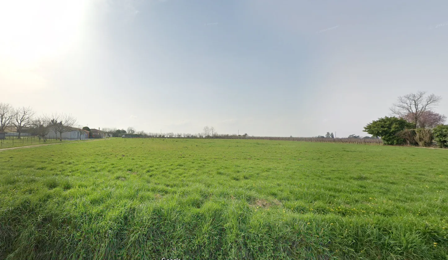 Terrain constructible viabilisé à Martillac - 412 m²