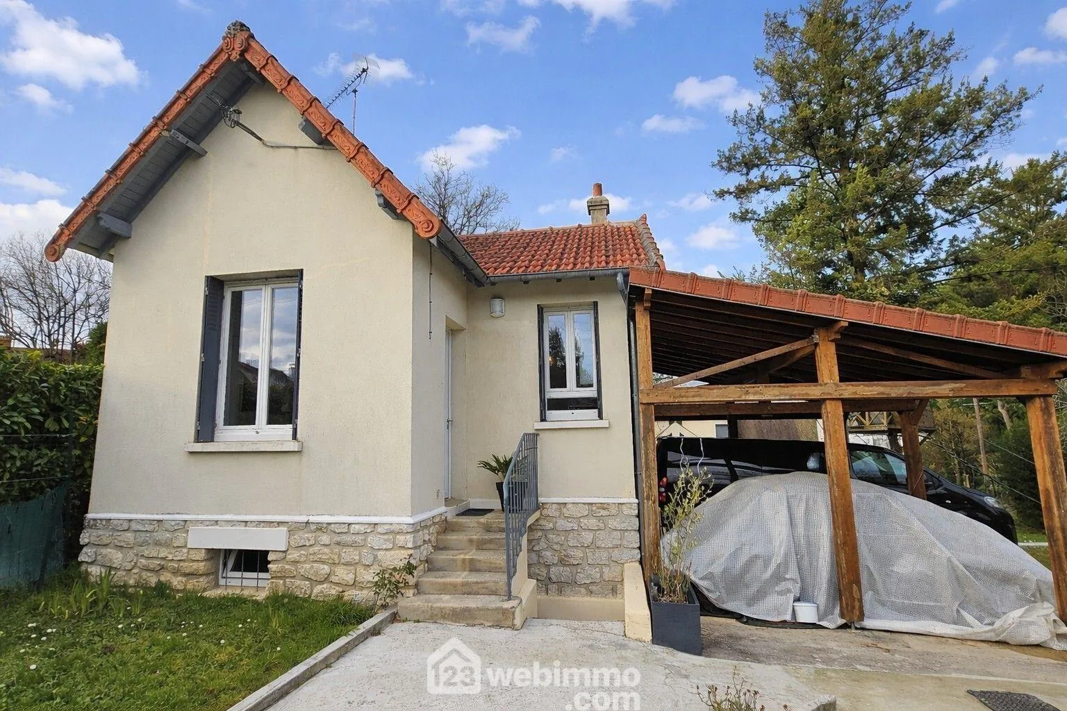 Charmante maison de plain-pied avec jardin à Samois-sur-Seine 