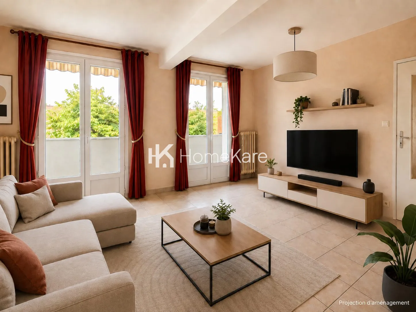 Appartement T3 lumineux de 63 m² avec balcon et parking à Muret