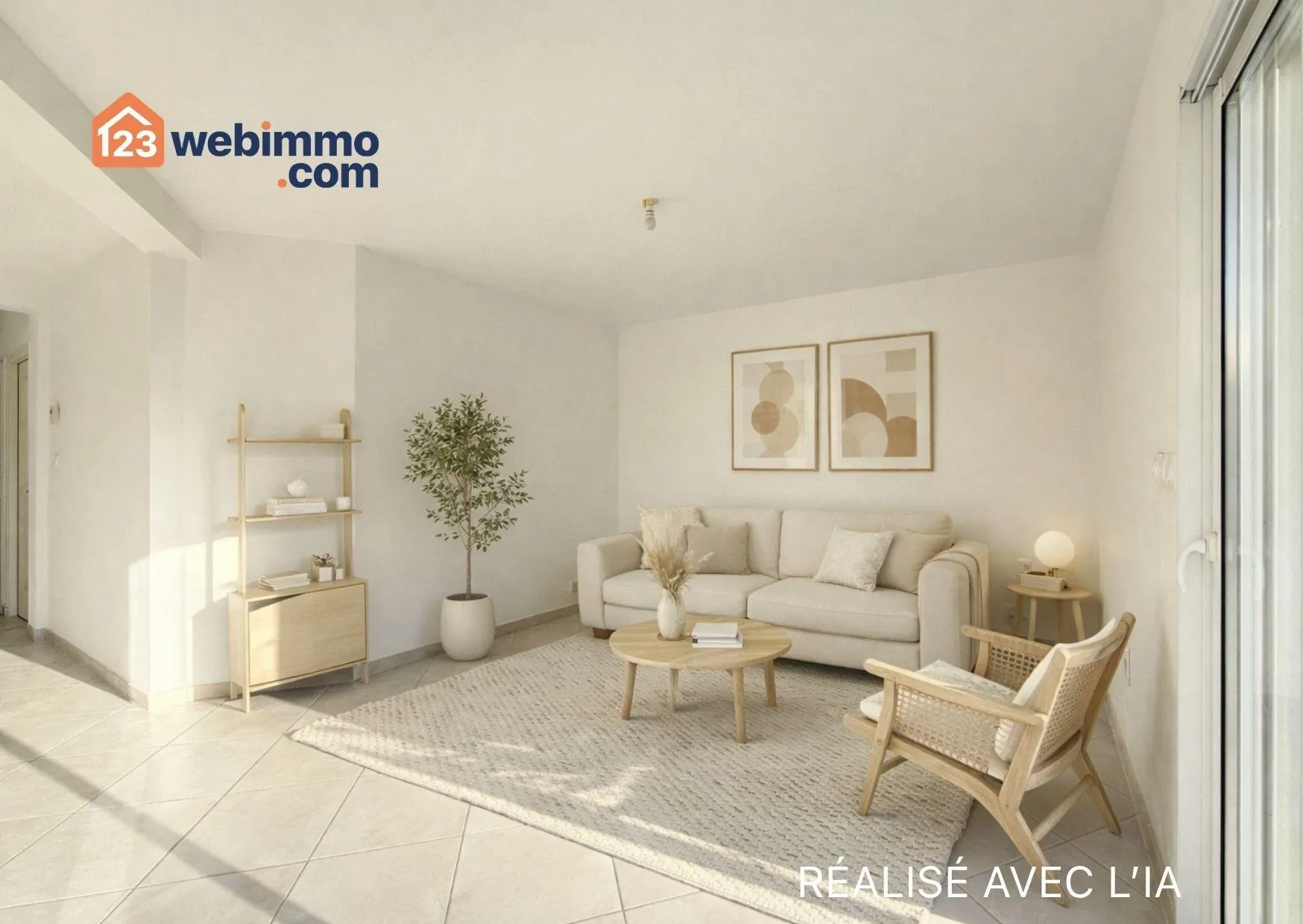 Maison de plain-pied 84m2 à Plouaret, quartier résidentiel avec terrain constructible 