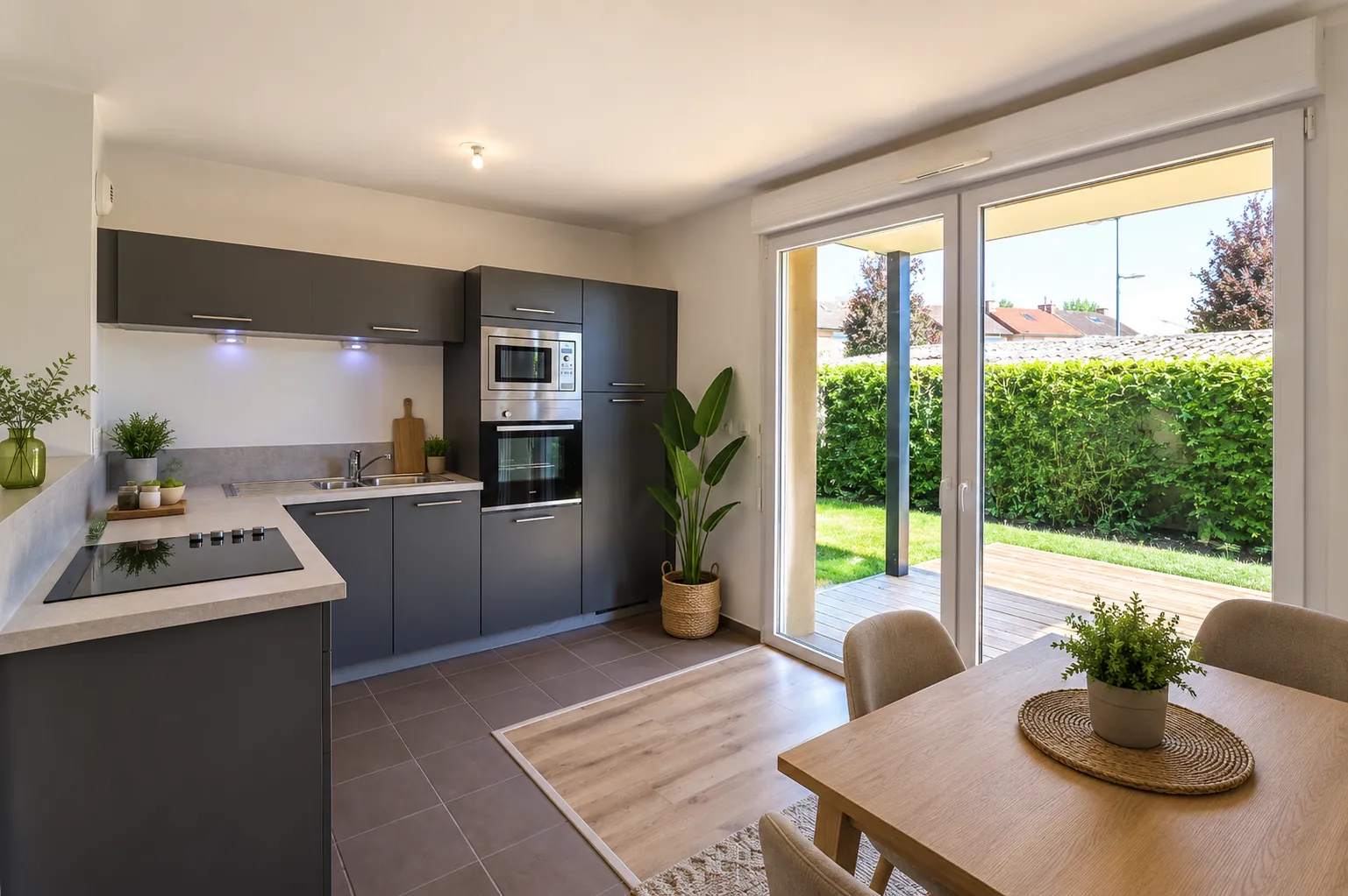 Appartement récent avec jardin privatif, terrasse et parking à Wasquehal 