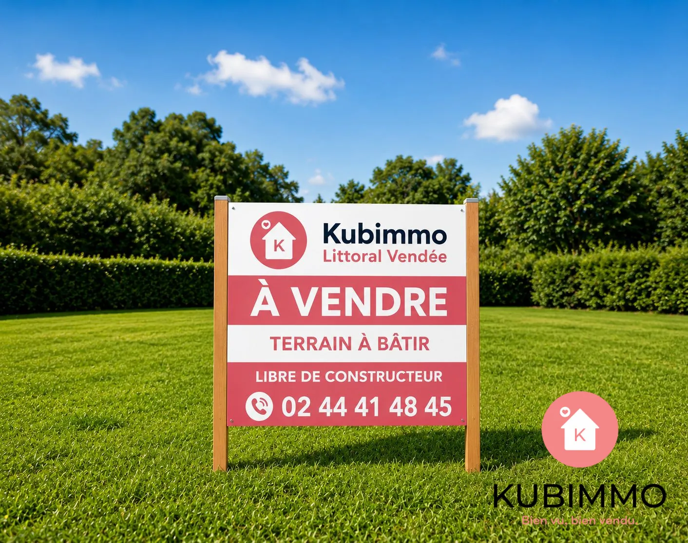 Terrain constructible de 279 m² à Jard-sur-Mer, proche forêt et plage