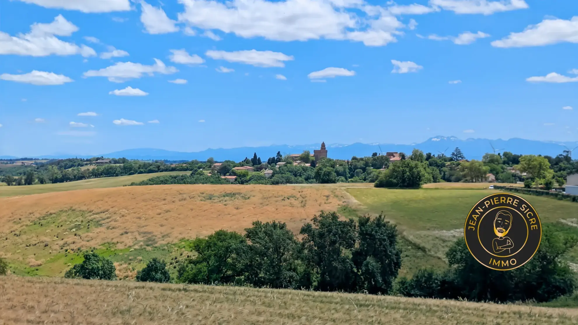 Terrain à bâtir de 1111 m² à Nailloux avec permis validé et vue sur les Pyrénées