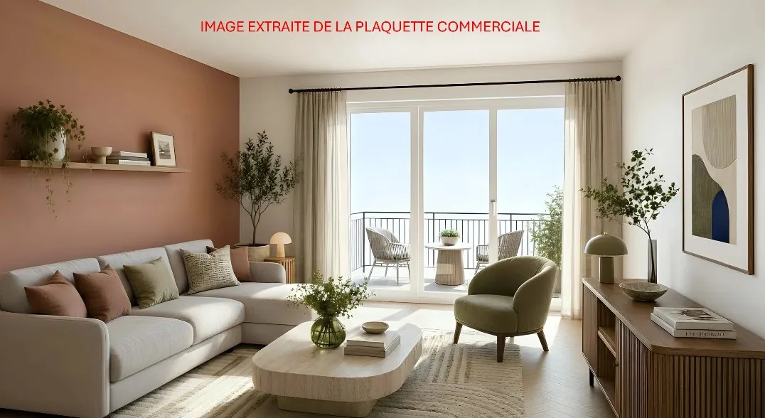 Bel appartement 2 pièces neuf à Touques avec balcon et stationnement