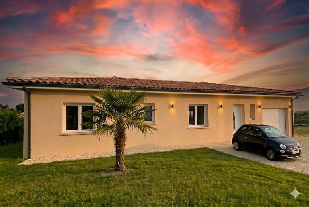 Villa neuve T5 de 95 m² avec terrain de 980 m² à Saint Léon, proche Toulouse