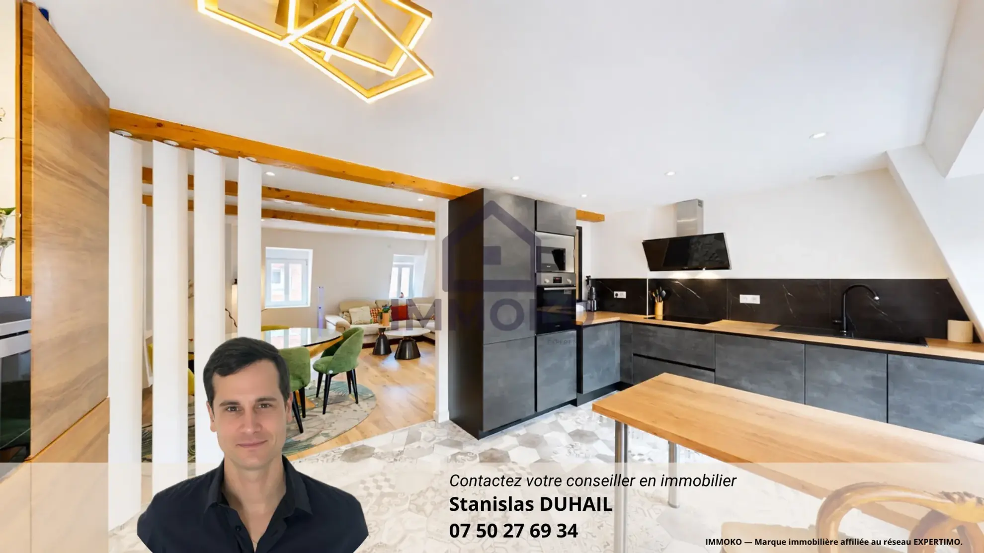 Duplex lumineux de 100 m² avec garage en dernier étage à Belfort - Vieille Ville
