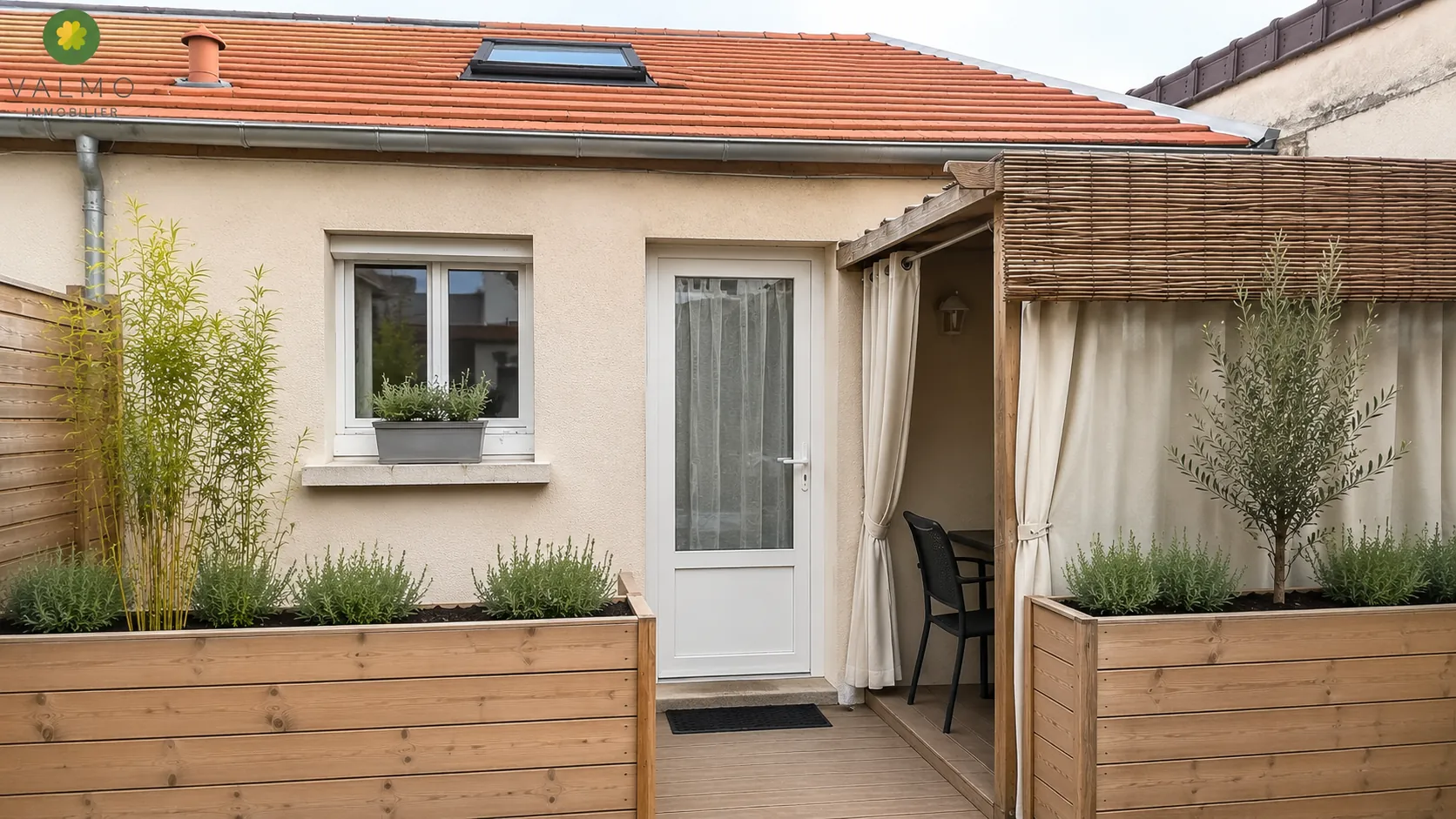 Studio lumineux à Flins-sur-Seine avec terrasse, parfait pour investissement locatif