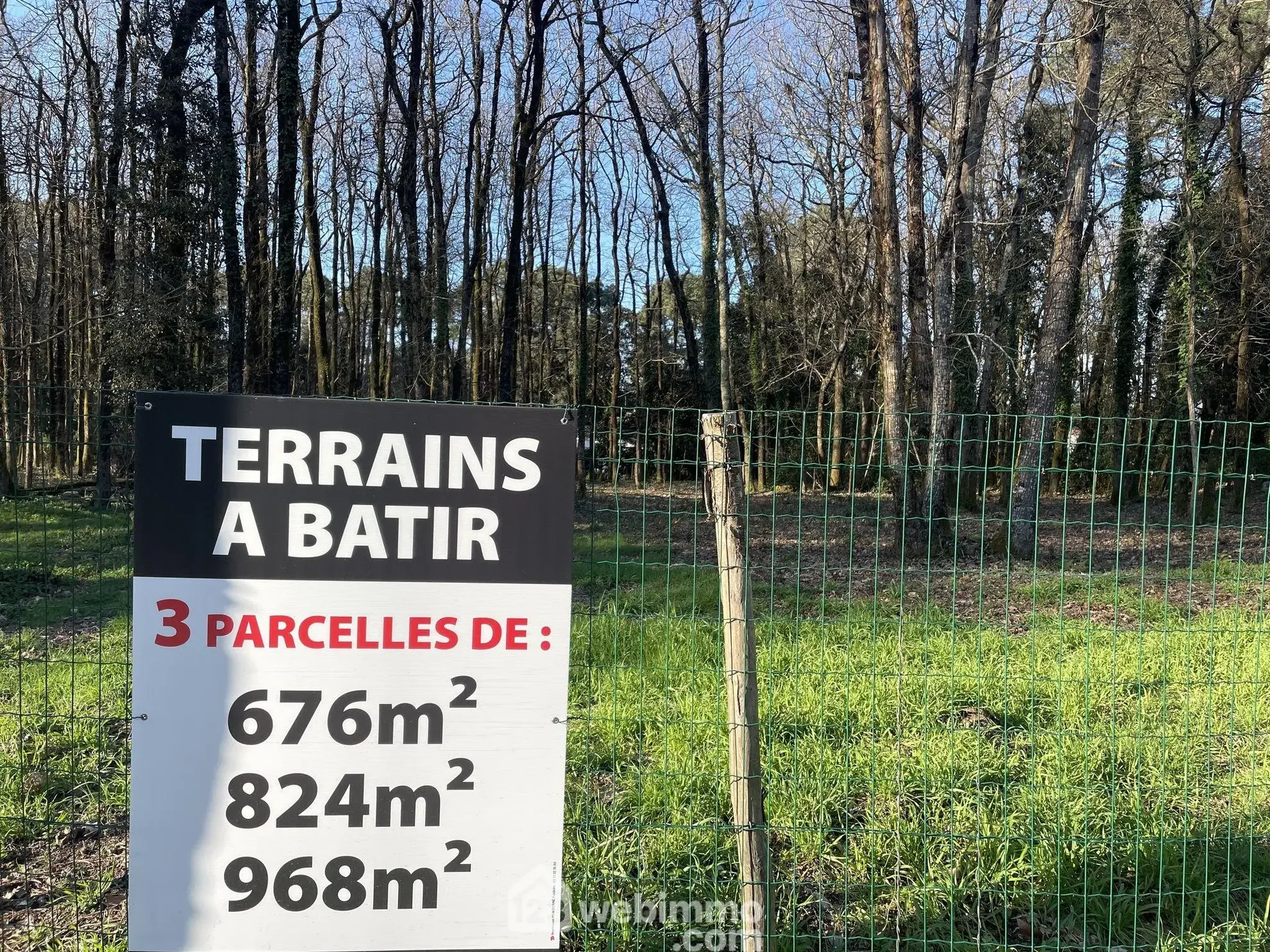 Terrain constructible à Jard-sur-Mer de 824m², environnement privilégié
