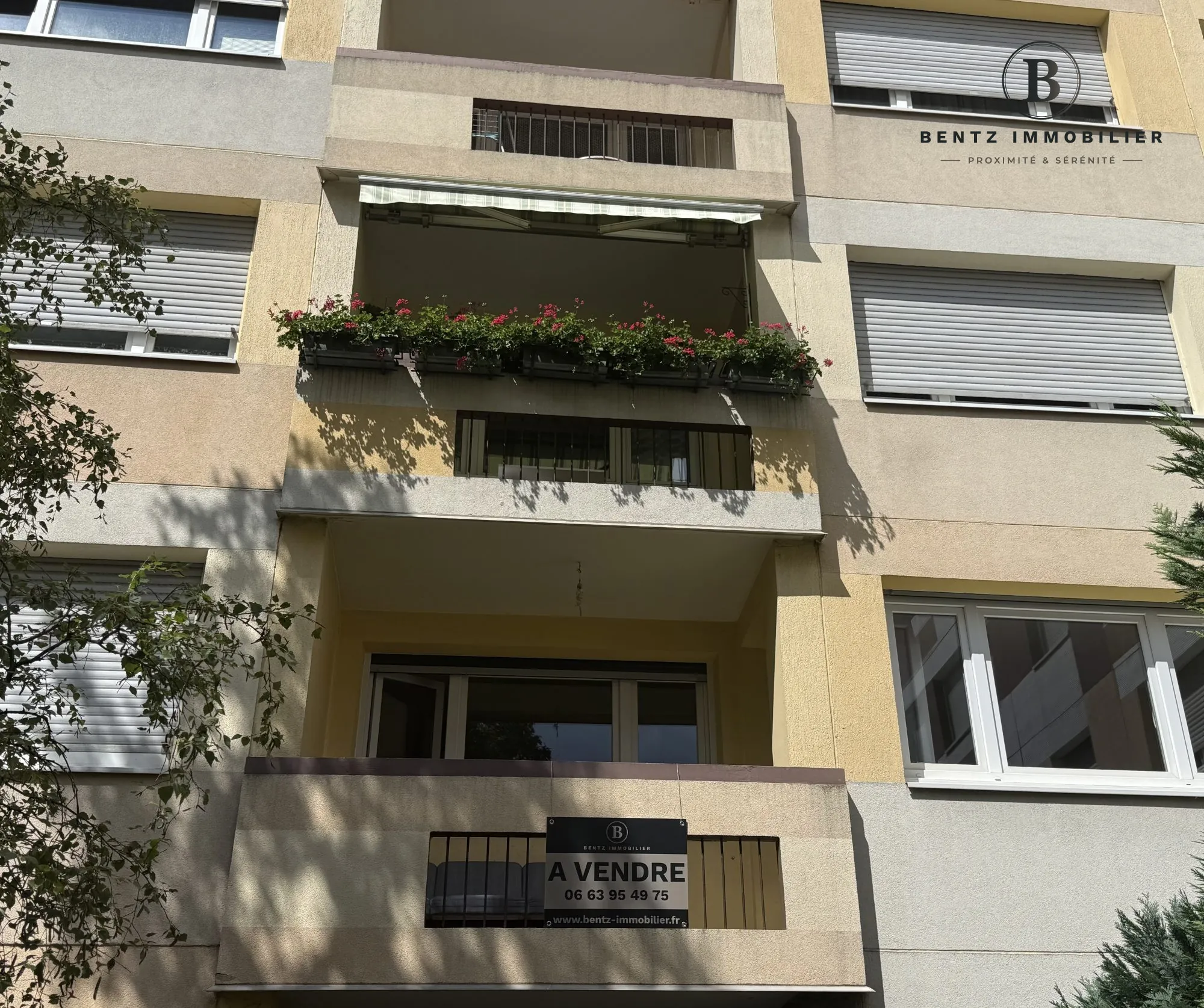 Appartement 3/4 pièces de 81m² avec balcon, cave et parking à Bischheim