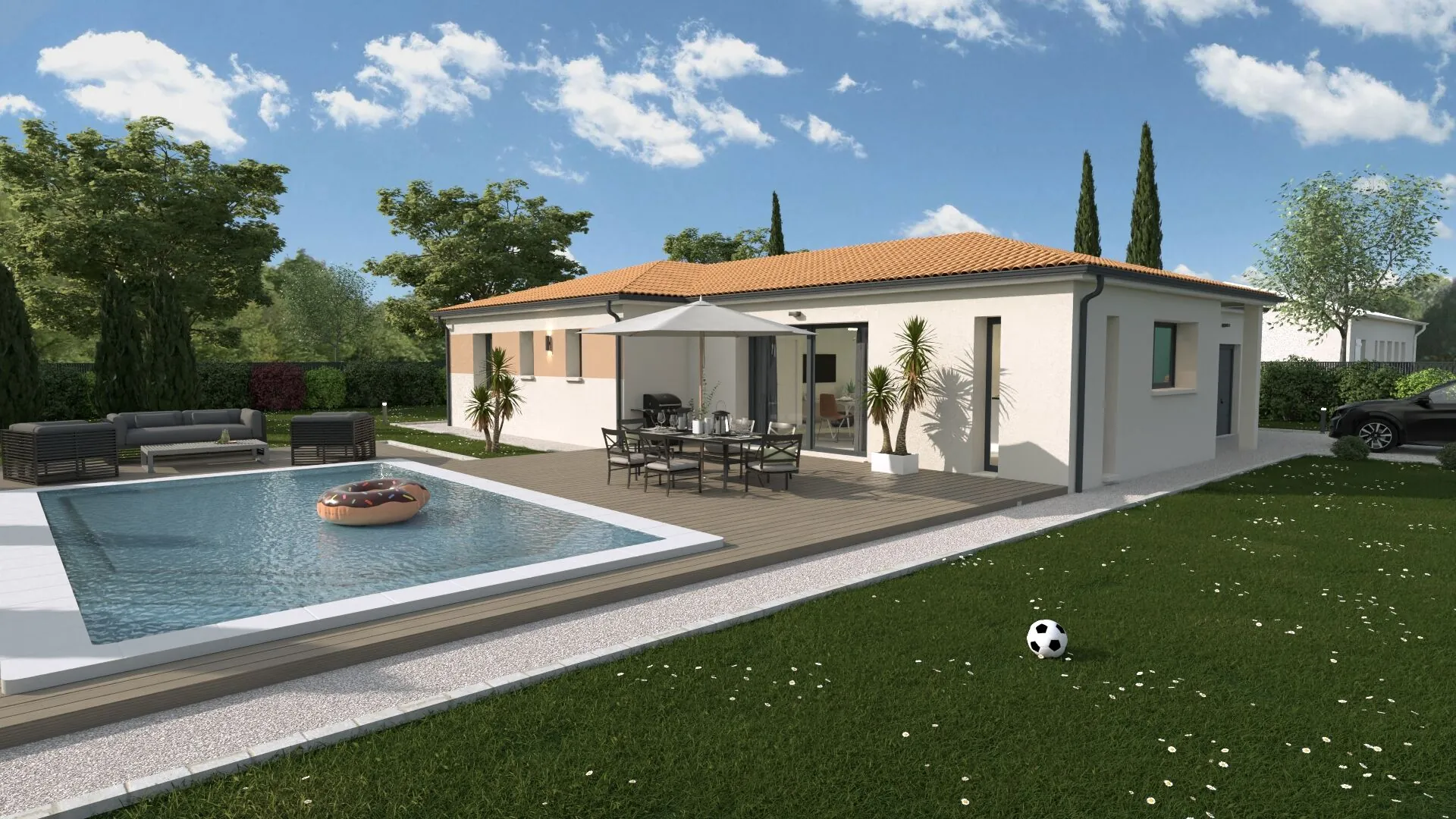 Maison neuve 111 m² avec 3 chambres à Chabournay – Construction sur mesure