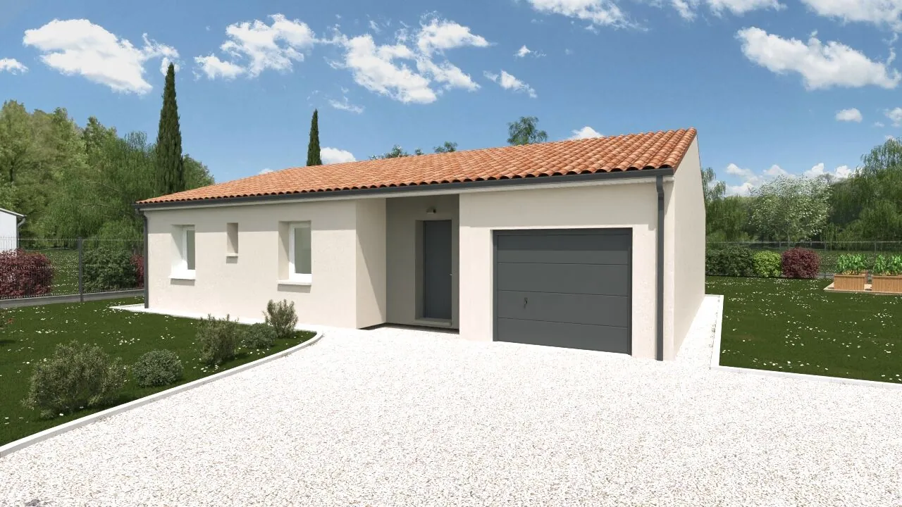 Belle maison neuve de 93 m² avec terrain à Naintré – Personnalisable