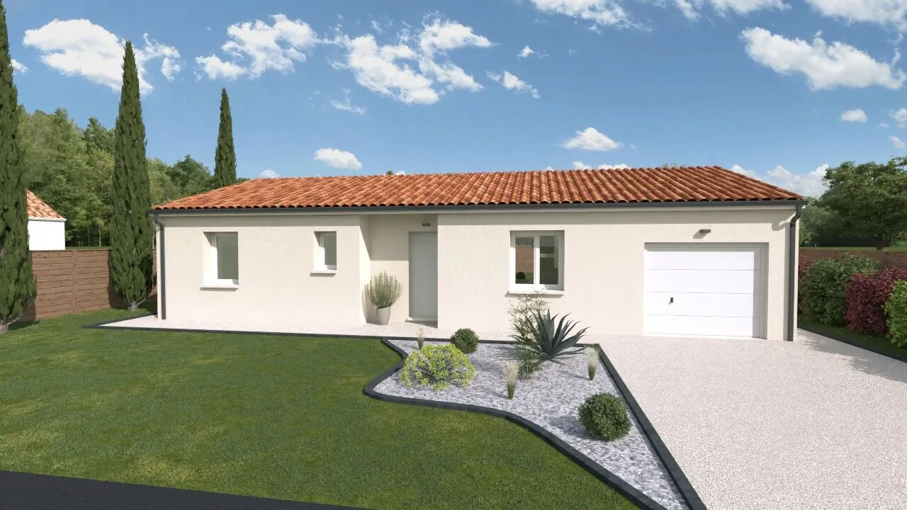 Maison neuve à Dissay de 93 m² avec 3 chambres et garage