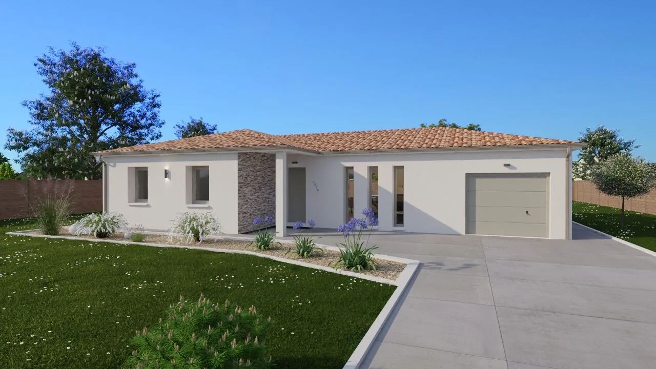 Maison neuve de 100 m² à Chabournay avec 4 chambres et personnalisation