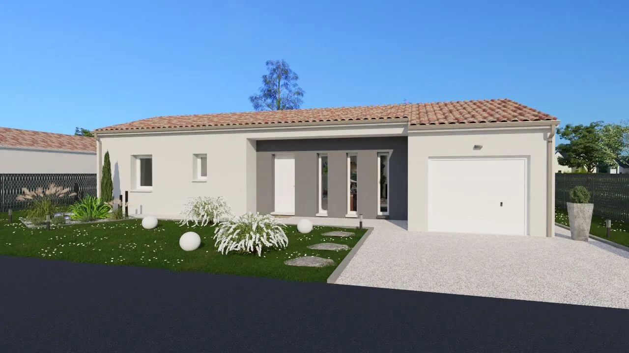 Maison neuve à Dissay de 89 m² avec terrain et 3 chambres