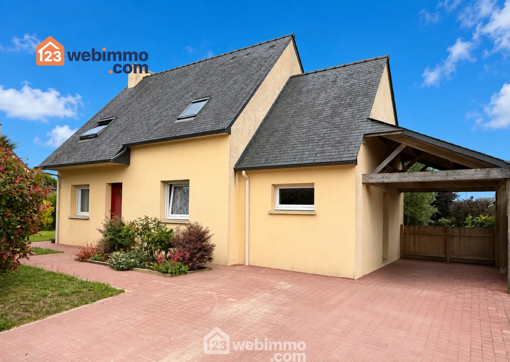 Maison contemporaine de 85 m² à Trédrez-Locquémeau, proche mer et commodités