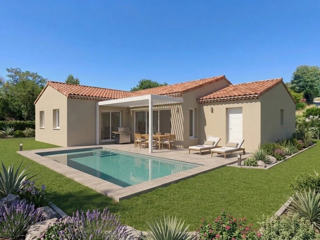 Maison neuve de plain-pied de 95 m² à Labarthe-sur-Lèze, construction RT 2020