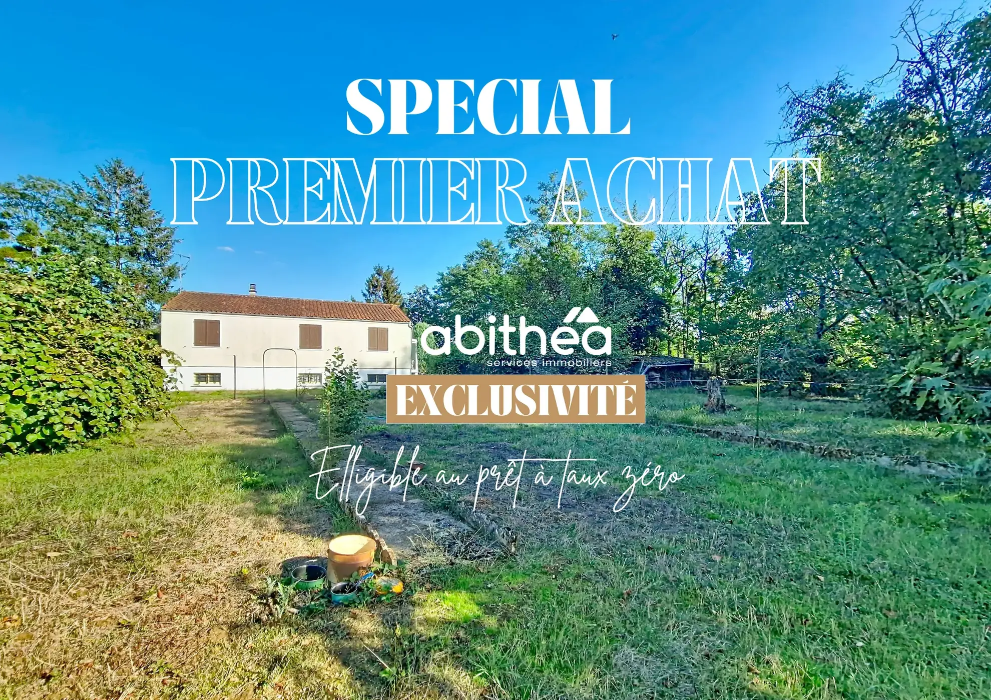 Maison à rénover de 90m² avec grand sous-sol et terrain clos à Champagnolles