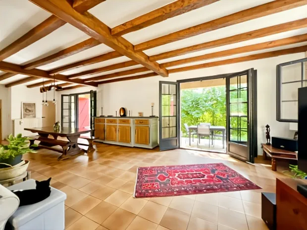 Maison T4 avec dépendance et grand terrain arboré à La Sauvetat-du-Dropt