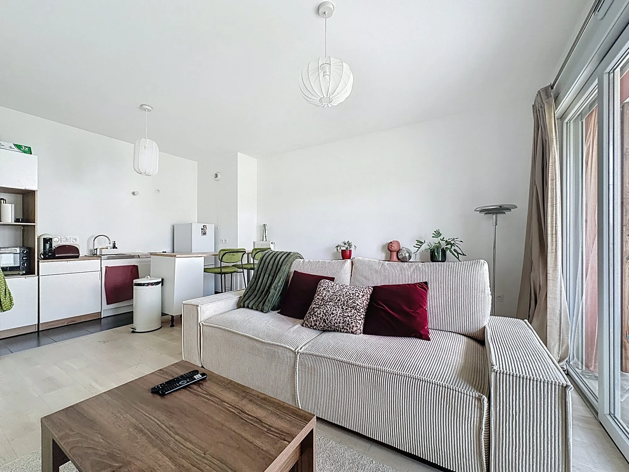 Appartement 2 pièces avec balcon et vue golf à Bezannes