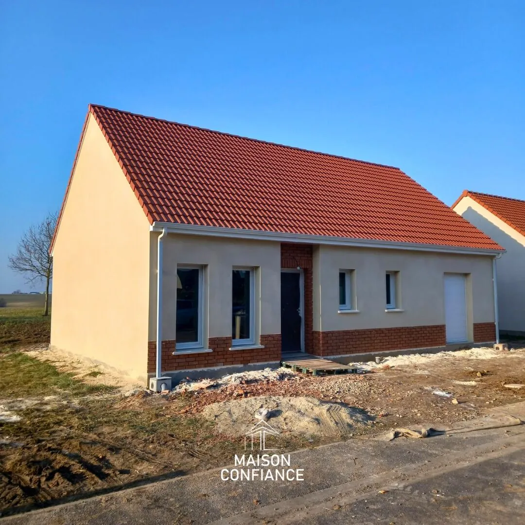 Maison neuve à Montdidier de 90 m² avec garage, isolation RE2020