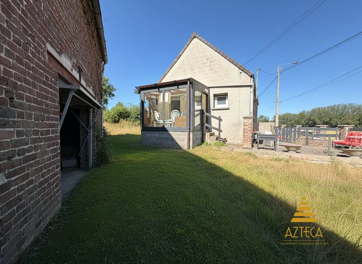 Maison de campagne rénovée avec garage et terrain à Esnes près de Cambrai