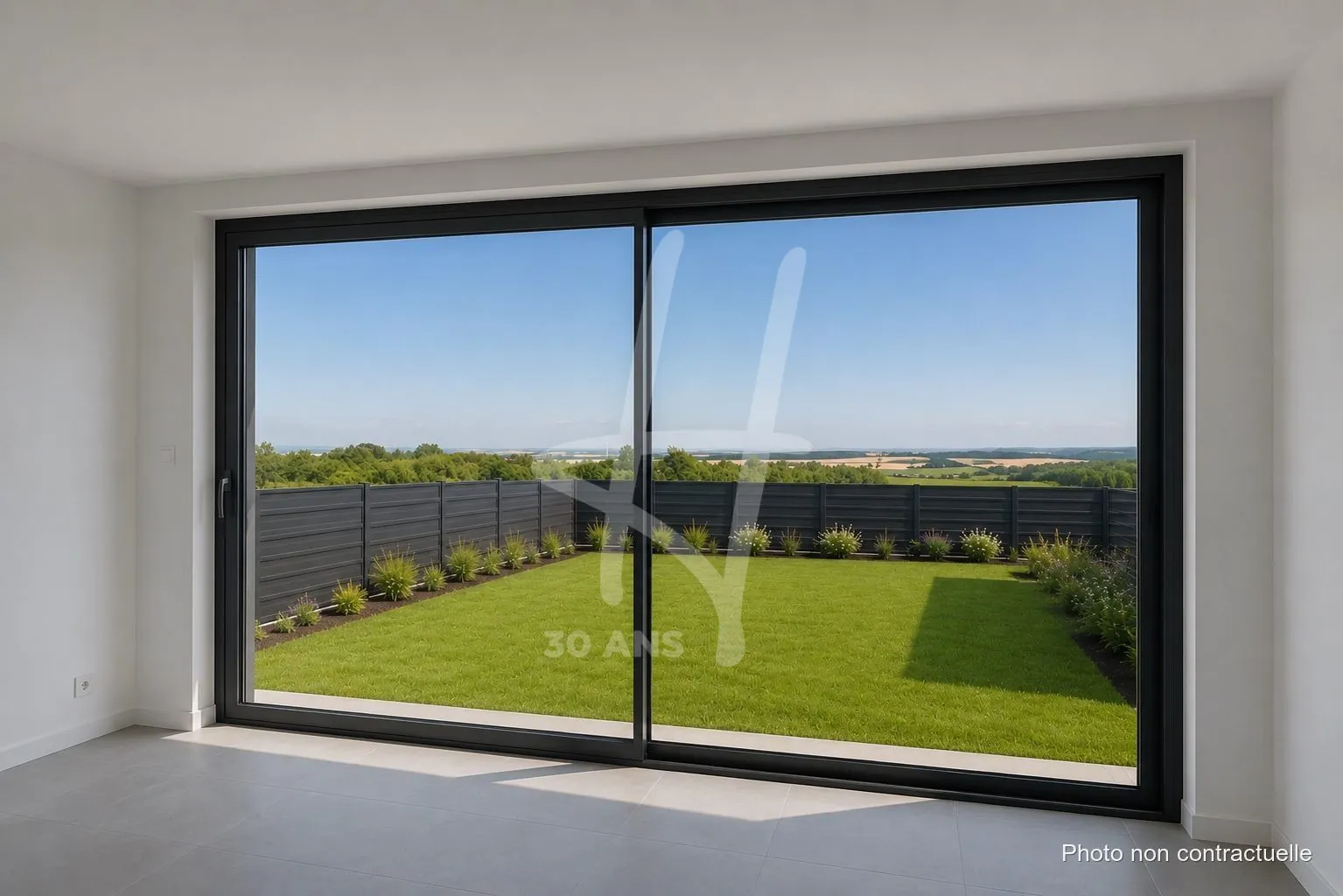Maison moderne en plain-pied à Tromborn avec garage et jardin 