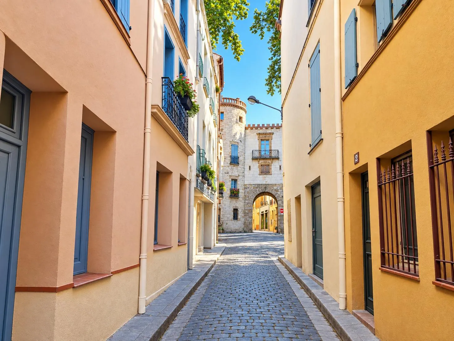 Appartement F2 meublé à Céret, cœur de ville, proche commodités