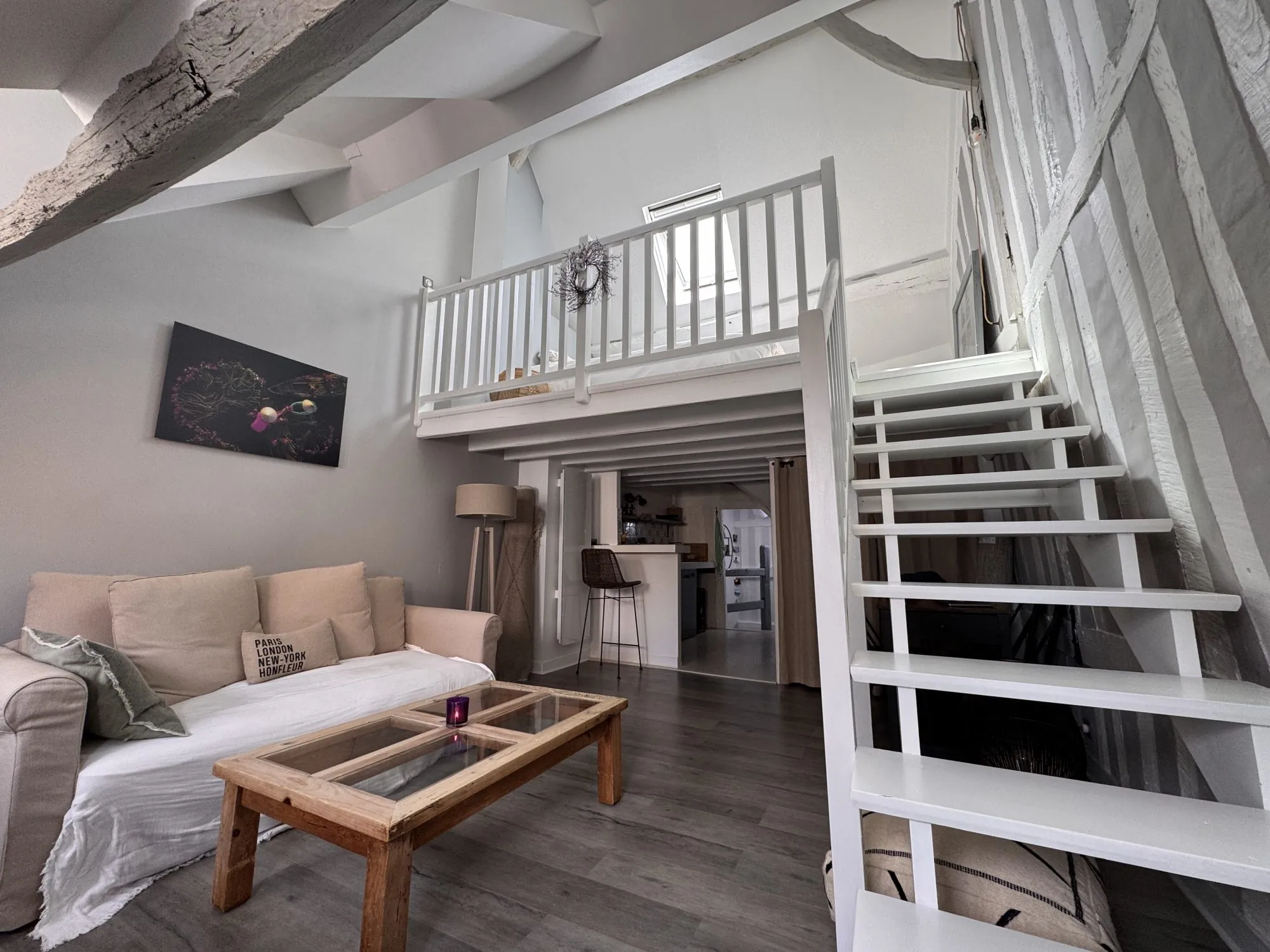 Bel appartement de charme au dernier étage à Honfleur, secteur Sainte-Catherine