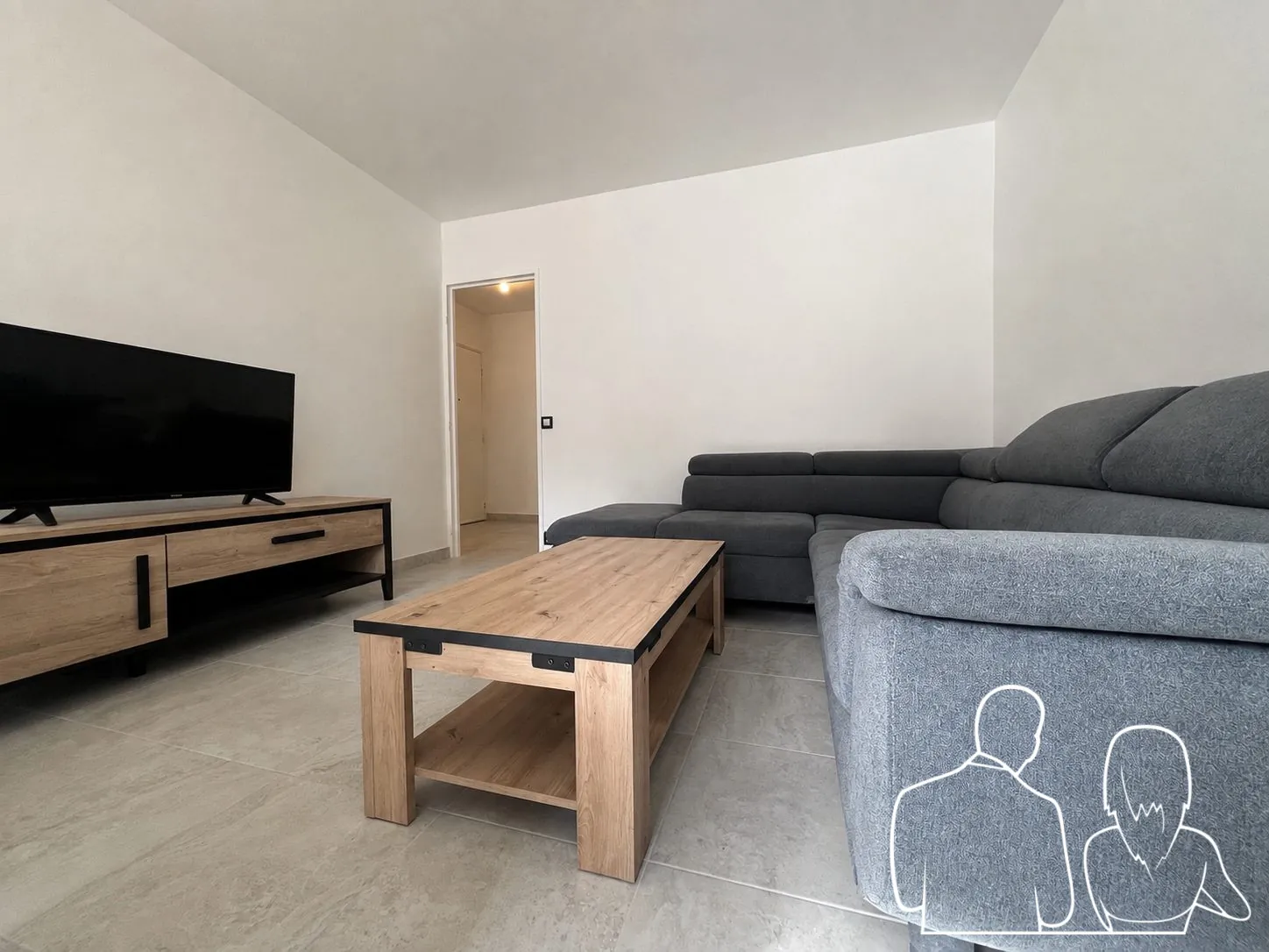 Appartement 2 pièces rénové à Honfleur, résidence sécurisée, parking inclus