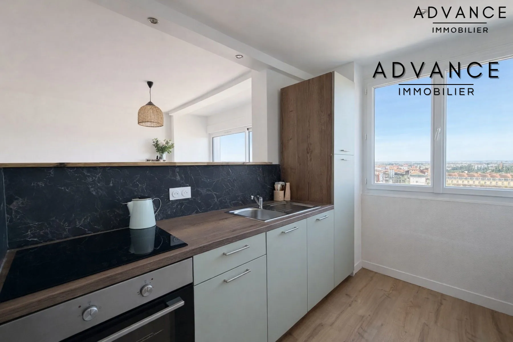 Appartement T3 rénové avec vue exceptionnelle sur Montauban
