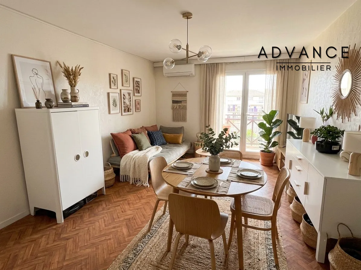 Appartement T3 de 64 m² avec balcon sud, parking privé et cave à Toulouse
