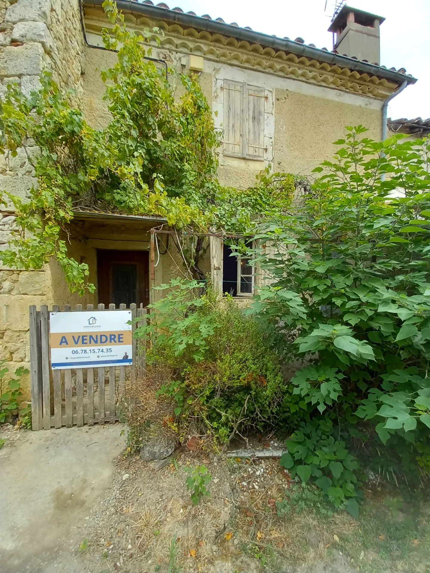 Maison en pierres de 80 m² avec dépendance et jardin à Mauvezin