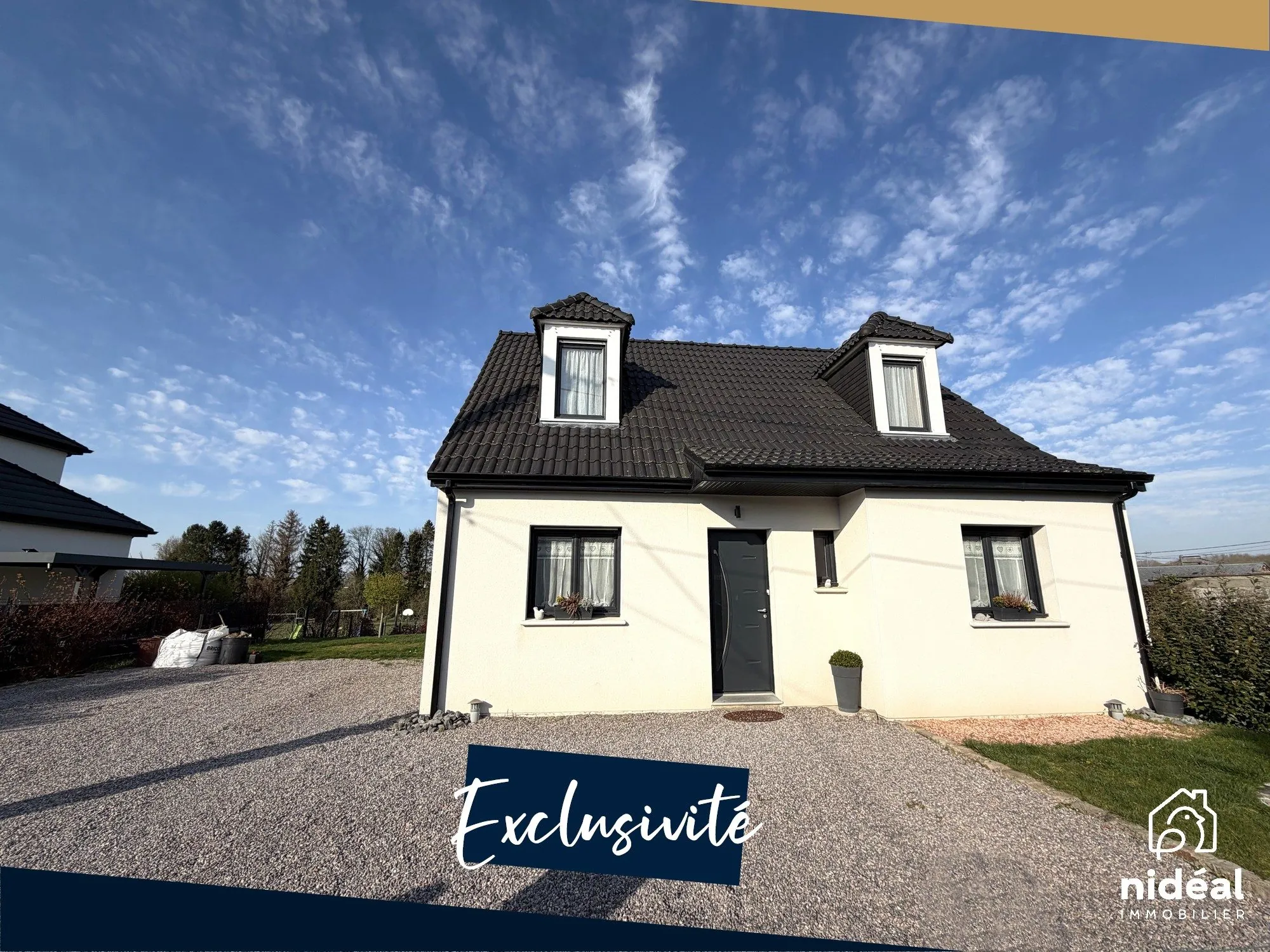 Maison neuve à vendre à Leval avec 3 chambres, grand terrain et performance énergétique B