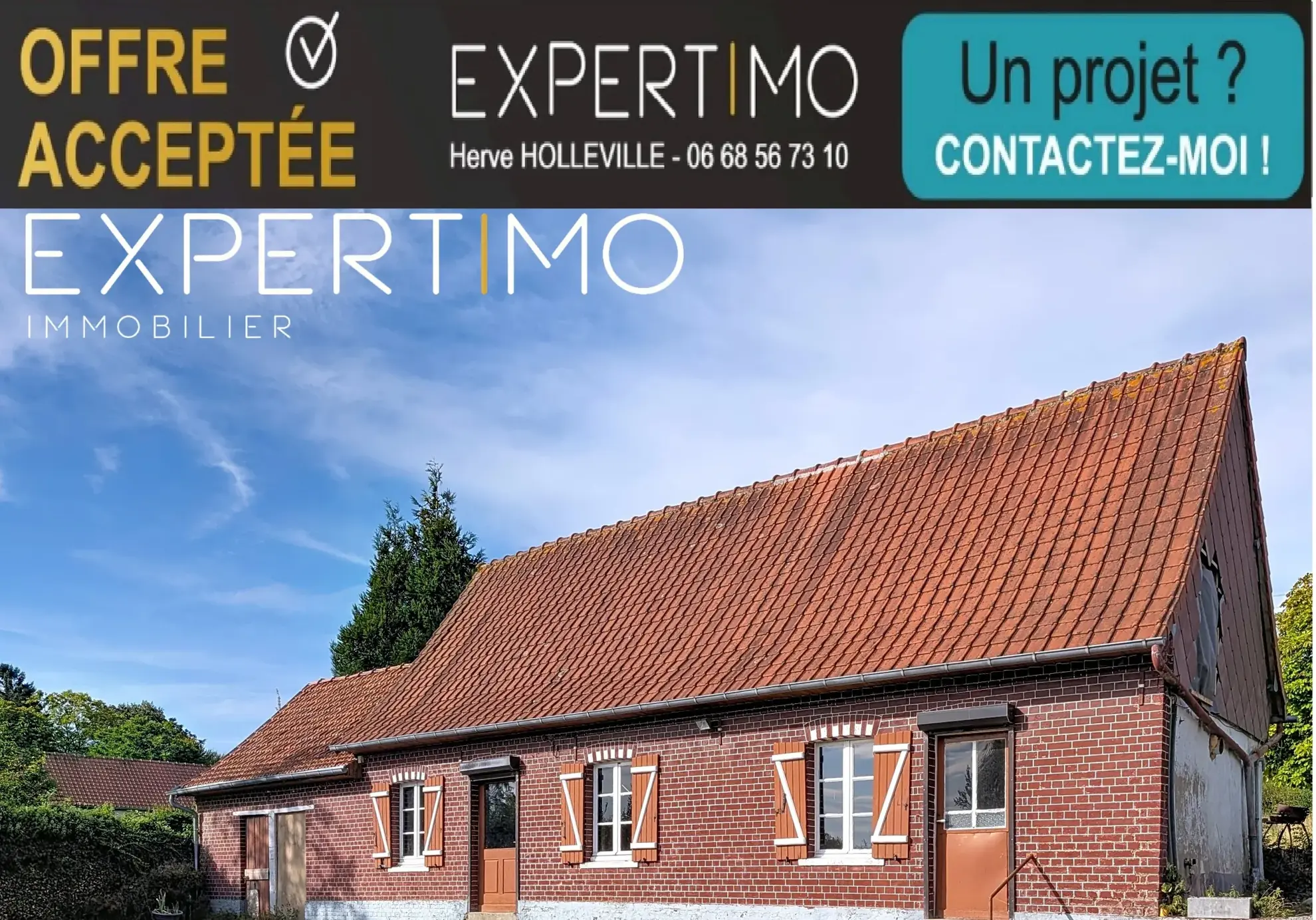 Maison à rénover avec grand terrain à Forest l’Abbaye - Opportunité à saisir