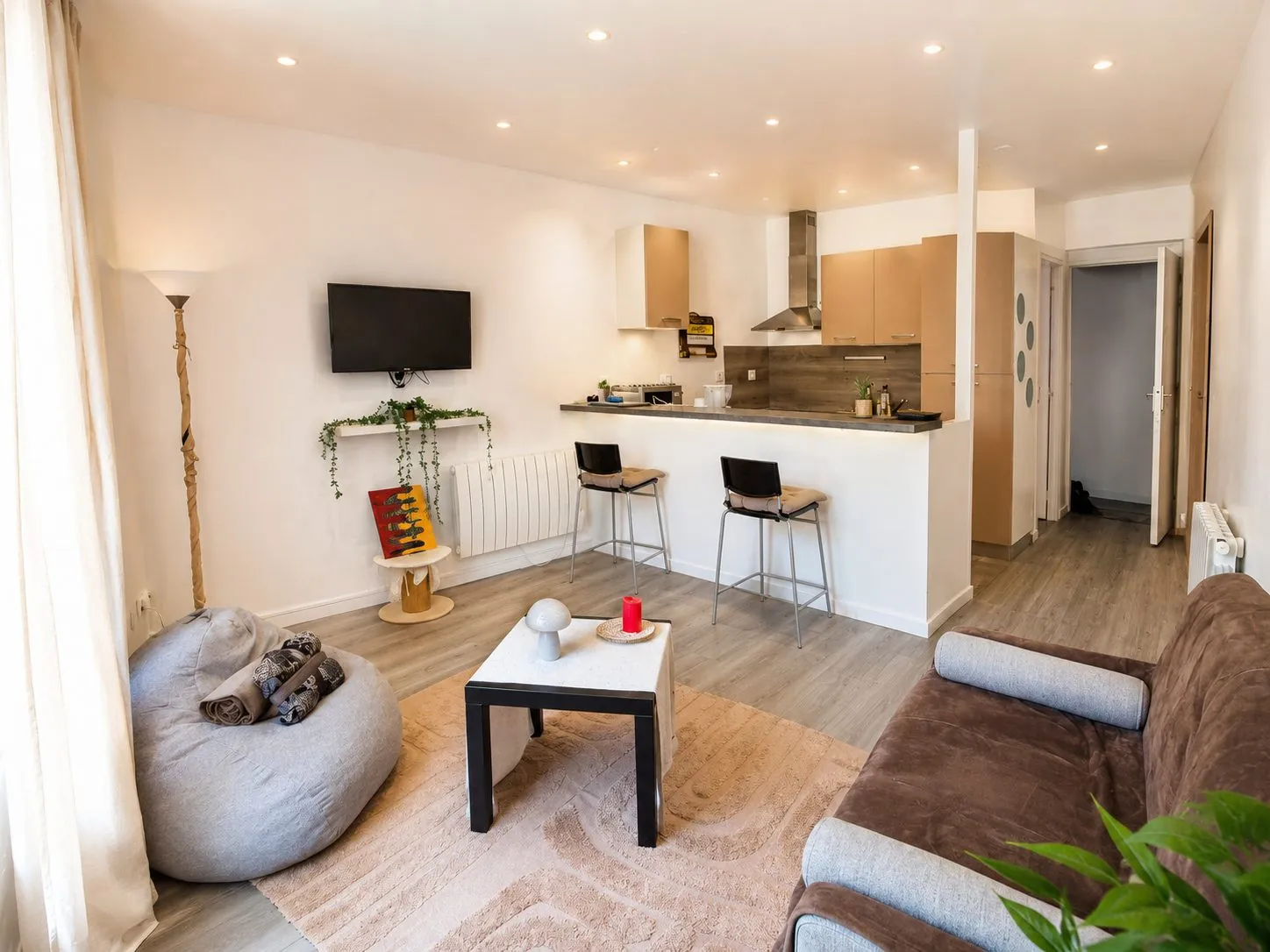 Charmant duplex 2 pièces rénové et meublé à Dieppe, proche port