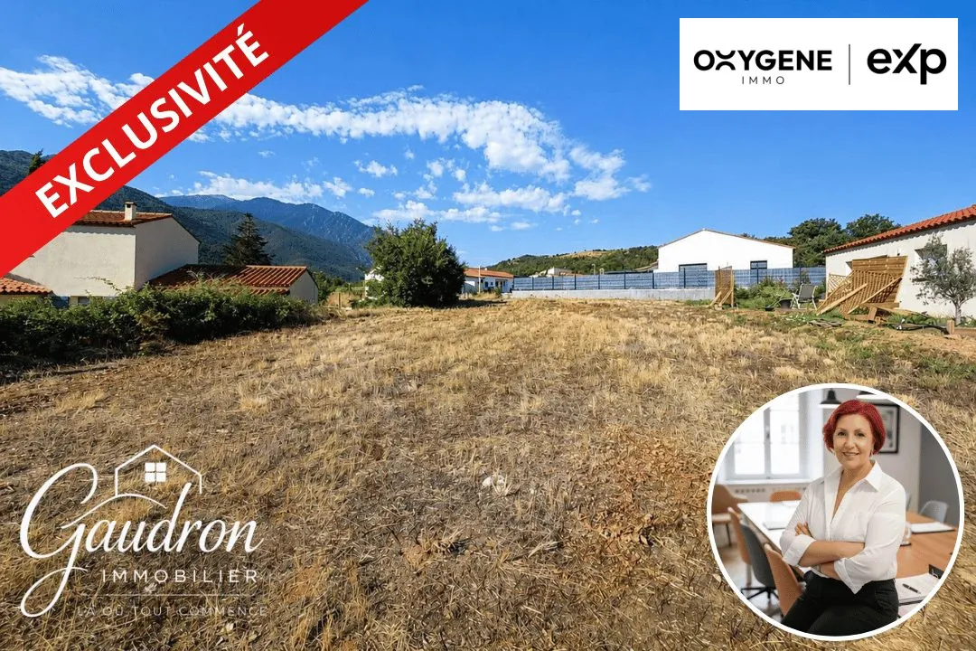 Terrain constructible viabilisé de 767 m² à Espira-de-Conflent avec vue montagne